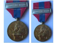 France National Defense Medal 1982 Bronze Class with Bar Troupes de Marine