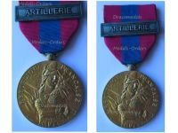 France National Defense Medal 1982 Bronze Class with Bar Artillerie