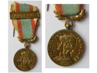 France North Africa Medal for Security and Order Operations with Clasp Algerie Gilt 2nd Type by the Paris Mint