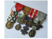 France WW2 Set of 8 Medals (Order of the Legion of Honor, WW2 Free French Libre, War, Military Valor, Combatants Cross, Colonial, Commemorative Medal)