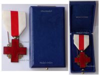 France Red Cross Medal of Recompense Gold Class 2nd Type 1st Form 1950 by the Paris Mint Boxed