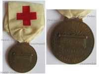 France WW1 ADF Red Cross Medal of the Association of French Women 1914 1918 Named