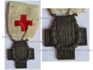 France WW1 SBM Red Cross Medal of the French Association for Aiding the Wounded Military 1914 1918