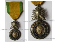 France Military Medal Valor & Discipline 1870 Bifacial 4th Type 1873 1878