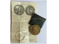 France WW1 Verdun Medal 1916 by Vernier Non Wearable Type Cased by the Paris Mint with Bilingual Diploma 