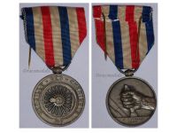 France WW2 Railroad Silver Merit Medal for 25 Years Service 2nd Type Named 1942 by Paris Mint Vichy Government