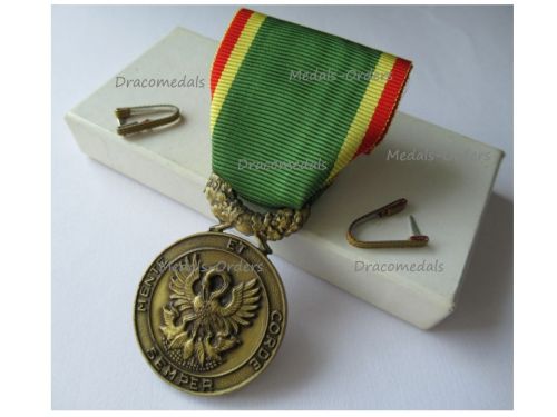 France Medal of the Society for the Encouragement of Devotion to Service Bronze Class Boxed