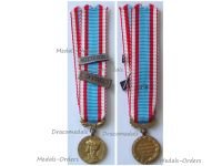 France North Africa Medal for Security and Order Operations with Clasps Maroc Algerie 1st Type by the Paris Mint MINI