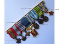 France WW2 Set of 8 Medals of the French Air Force (War Cross, Aeronautical, Indochina, Wound Medal) MINI