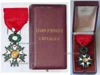 France WW1 National Order of the Legion of Honor Knight's Cross Lux Type with Eagle's Head Hallmark Boxed 1870 1951 French 3rd Republic