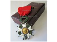 France WW2 National Order of the Legion of Honor Knight's Cross Boxed 1951 1961 by Arthus Bertrand French 4th Republic