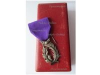 France WW1 Order of the Academic Palms Knight's Badge Lux Type by Cartier Boxed