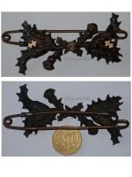 France WW1 Patriotic Badge Oak Leaves with the Cross of Lorraine