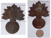 France WW1 Emblem Badge RF for the Adrian Helmet M15 1915 for Infantry & Cavalry Regiments