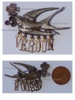 France WW1 Verdun Swallow Patriotic Badge