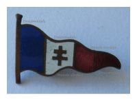 France WW2 Badge Free French Flag with the Cross of Lorraine