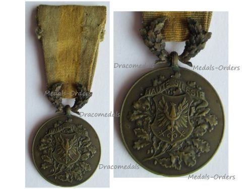France WW1 Upper Silesia Plebiscite Commemorative Medal for the Silesian Uprisings 1920 1922