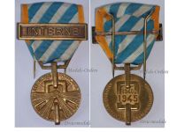 France WW2 Deportation and Internment Medal with Interne Clasp for Internees by Arthus Bertrand & Paris Mint