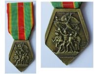 France WW1 WW2 FNCV Medal of the French National Federation of Volunteer Combatants Bronze Class