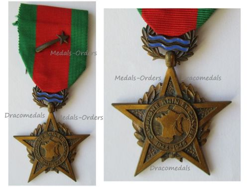 France WW2 Rhine Danube Campaign 1944 Medal 1st Free French Army by LR Paris
