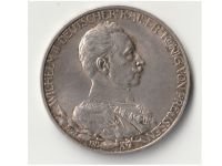 Germany Prussia 3 Mark 1913 A Silver Coin Kaiser Wilhelm II Berlin Mint