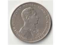 Germany Prussia 3 Mark 1914 A Silver Coin Kaiser Wilhelm II Berlin Mint