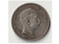 Germany Prussia 5 Mark 1907 A Silver Coin Kaiser Wilhelm II Berlin Mint