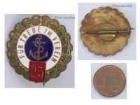 Germany WW1 Badge of the Veteran Association of the German Imperial Navy for 25 Years Loyal Contribution