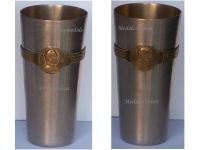 Germany Austria Hungary WW1 Patriotic Goblet for Officers with the Portrait of Kaiser Wilhelm & Franz Joseph 1914 1916 Large Type