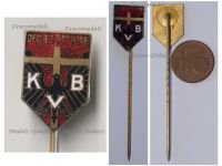 Germany Prussia WW1 Catholic Association Badge Stickpin KVB Deo et Patriae