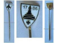 Germany WW1 Prussia Stickpin Badge of the Lighthouse Kyffhauser 1786 Land Forces Veteran Association Marked Ges. Gesch
