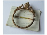 Germany Prussia WW1 Patriotic Badge German Imperial Crown with Numbered Carton of Issue