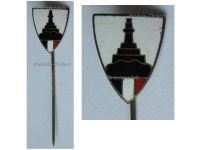 Germany WW1 Prussia Enameled Stickpin Badge of the Lighthouse Kyffhauser Land Forces Veteran Association Marked Ges. Gesch