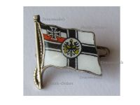 Germany WW1 Cap Badge German Imperial Navy Flag