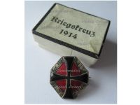 Germany WW1 Cap Badge War Cross 1914 Gott Mit Uns Boxed