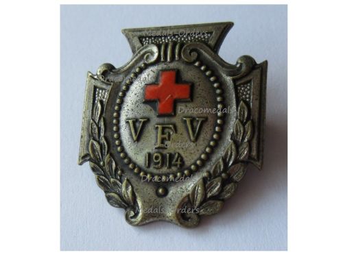 Germany WW1 German Red Cross VFV Fatherland Women Association Badge for Nurses by Stubbe