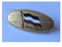 Germany WW1 Patriotic Cap Badge Imperial German Flag 1914 1915