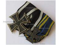 Germany WW1 Set of 2 Medals (Brunswick Ernst August's Cross 2nd Class EA2, Iron Cross 2nd Class EK2)