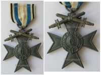Germany WW1 Bavaria Merenti Cross of Military Merit 3rd Class with Swords in Zinc