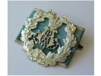 Germany WW1 Bavaria Prince Alfons Service Commemorative Silver Badge on Military Ribbon by Heinloth