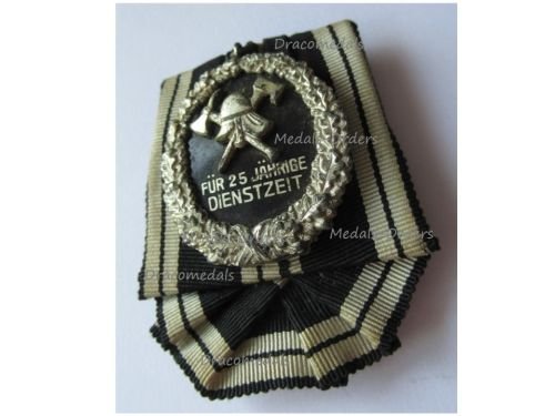 Germany Prussia Firefighters Union Long Meritorious Service Badge for 25 Years 2nd Type 1930 1934