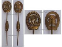 Germany WW2 Sports Badge DRL 1935 1945 Bronze Class Stickpin by Wernstein Jena MINI Denazified