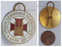 Germany WW1 Badge of the Hamburg Born Association 1897
