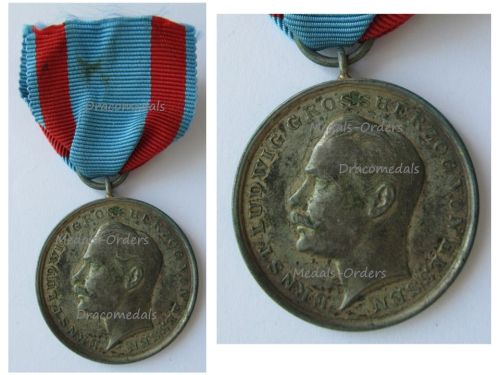 Germany Hesse WW1 Tapferkeit Bravery Medal of the General Honor Decoration of Grand Duke Ernst Ludwig 1894 1918 in Silver