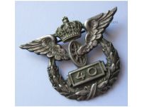 Germany Prussia State Railway Silver Badge for 40 Years of Service 1905 1918 by Wagner