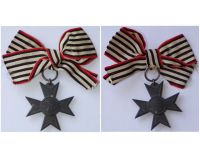 Germany WW1 Prussia Merit Cross for War Effort Aid (Auxiliary Service) on Bow for Female Recipients
