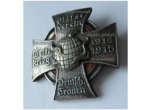 Germany WW1 Badge of the Aid Association of German Women for the World War 1914 1915