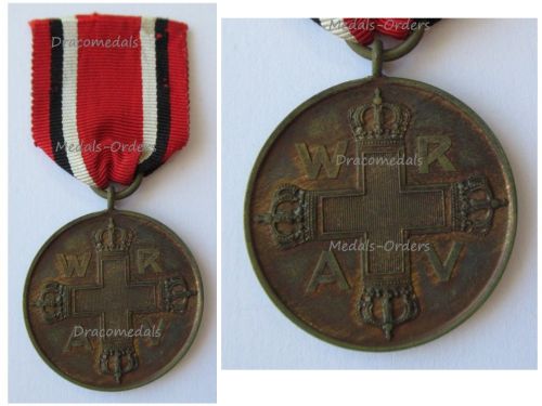 Germany WW1 Prussia Red Cross Service Medal 3rd Class in Bronze