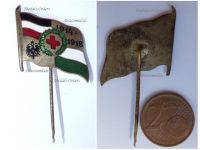 Germany WW1 Saxony German Red Cross Patriotic Stickpin Cap Badge 1914 1918