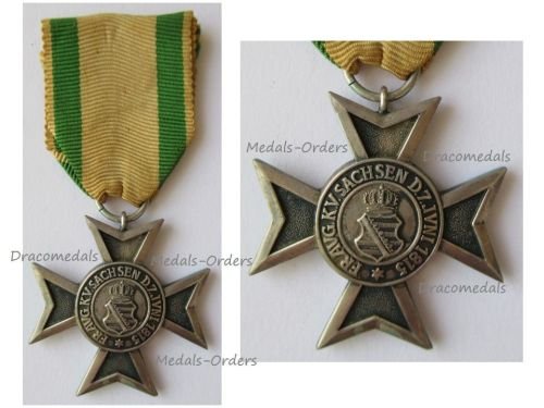 Germany WW1 Saxony Order of Merit Silver Cross 1911 1918